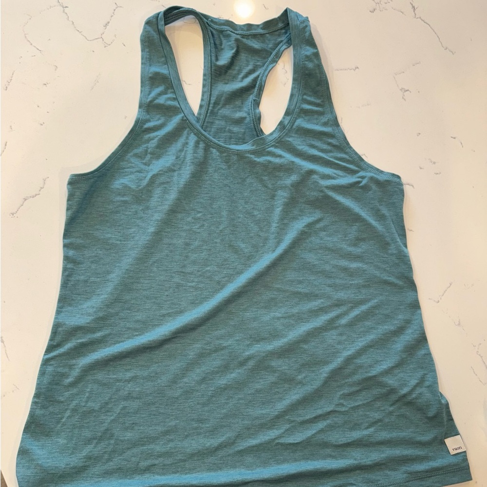 Vuori Green Sleeveless Tank Top Athletic Style